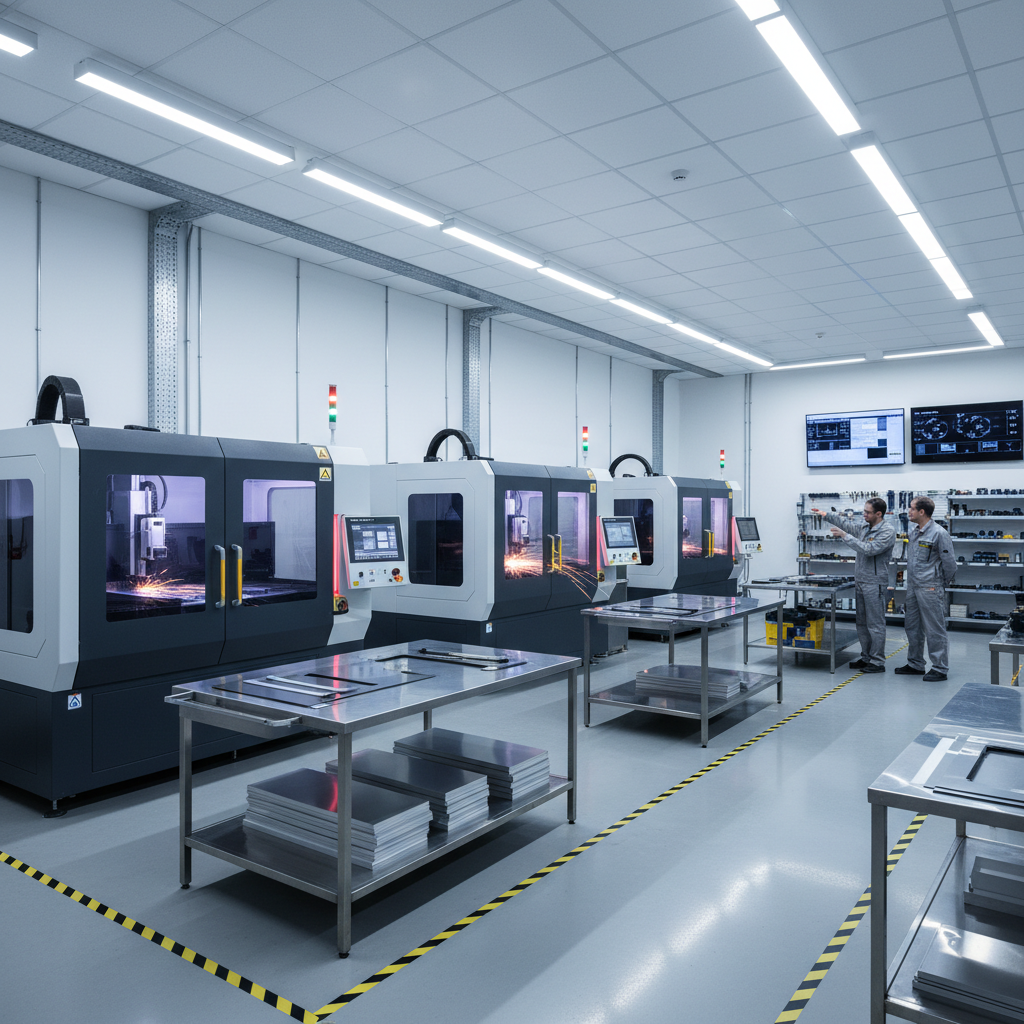 Atelier de découpe laser moderne